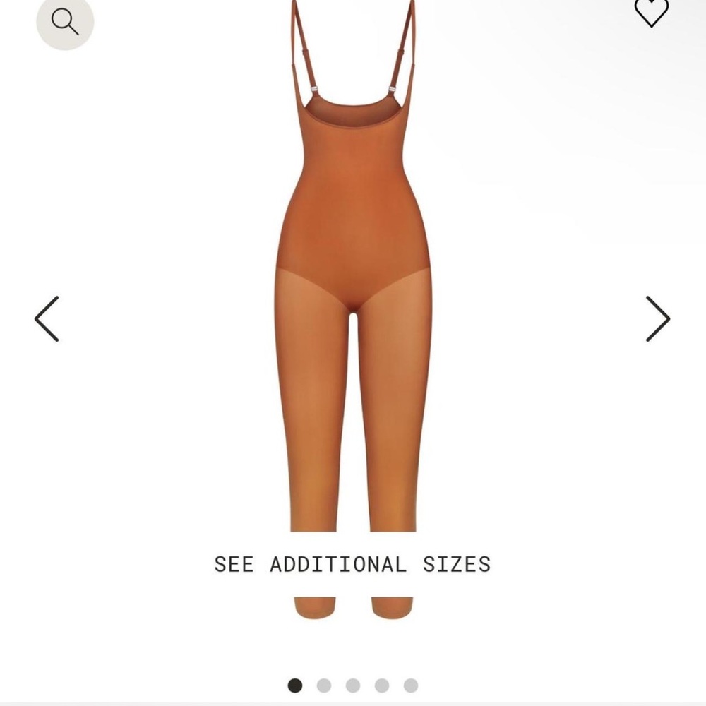NWT Skims Everyday Sculpt Open Bust Catsuit in Bronze